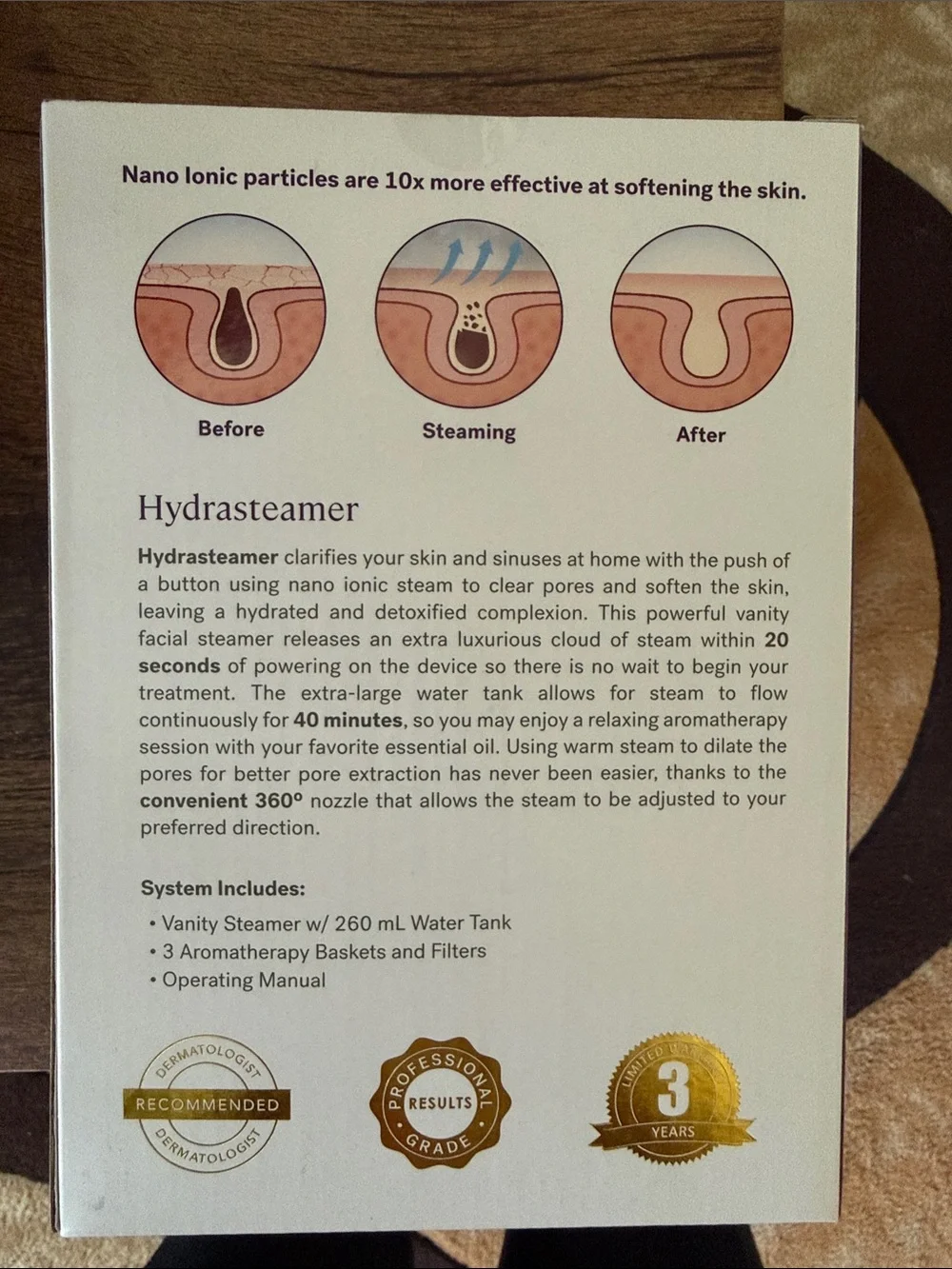 Michael Todd hydrasteamer delivers